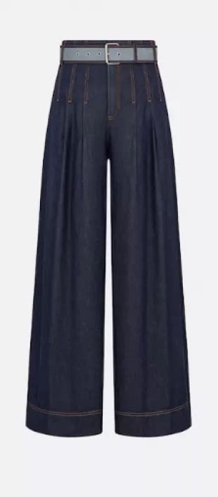 Dior Denim Couture Flared Jeans with Belt 